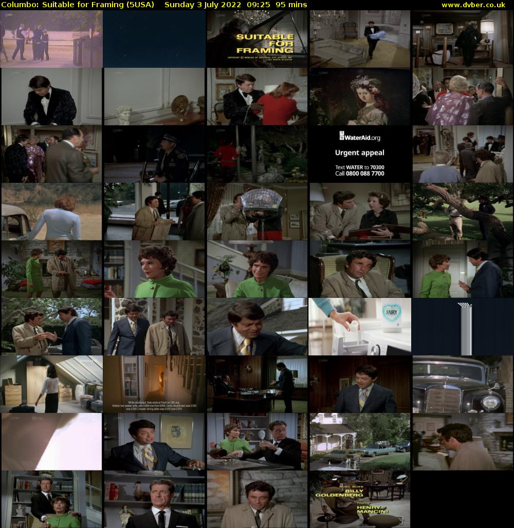 Columbo: Suitable for Framing (5USA) Sunday 3 July 2022 09:25 - 11:00