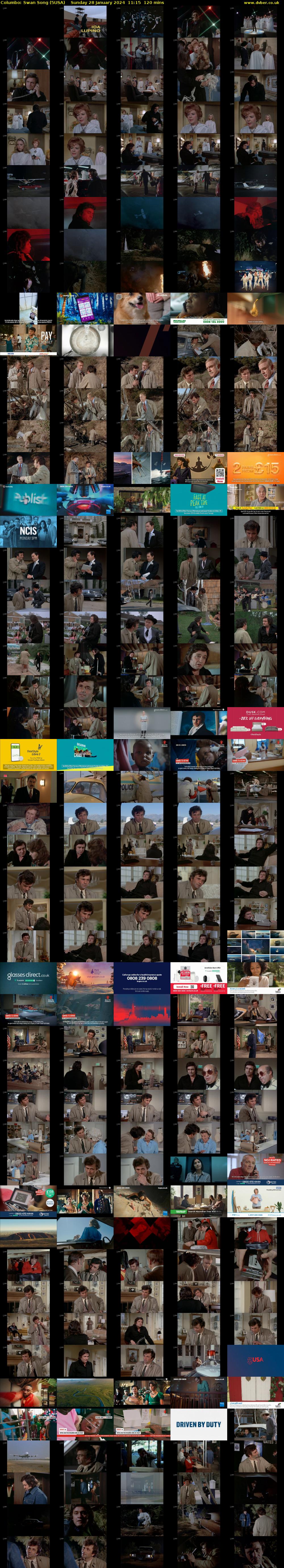 Columbo: Swan Song (5USA) Sunday 28 January 2024 11:15 - 13:15
