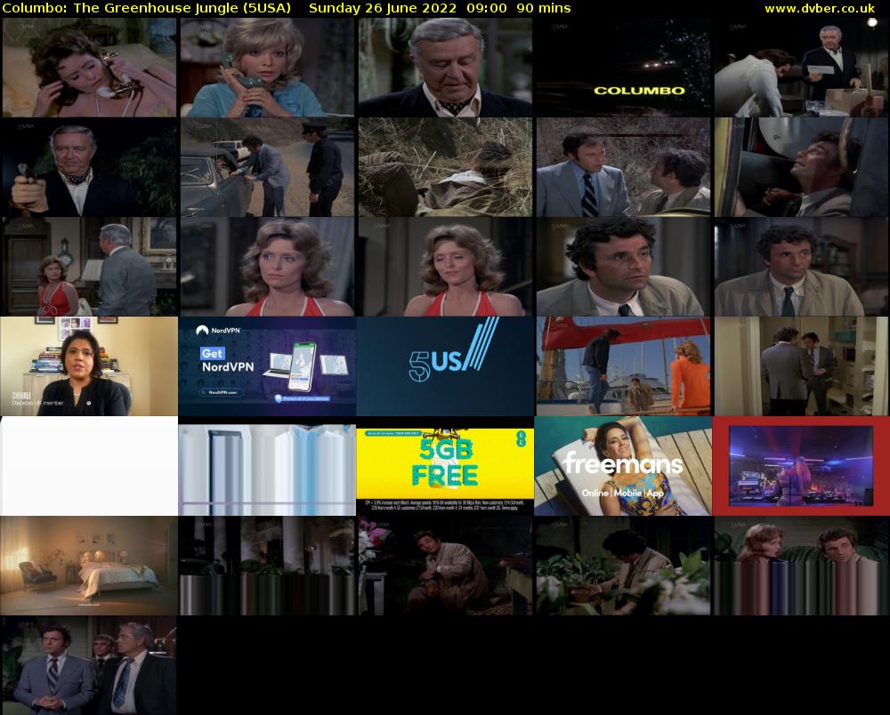 Columbo: The Greenhouse Jungle (5USA) Sunday 26 June 2022 09:00 - 10:30
