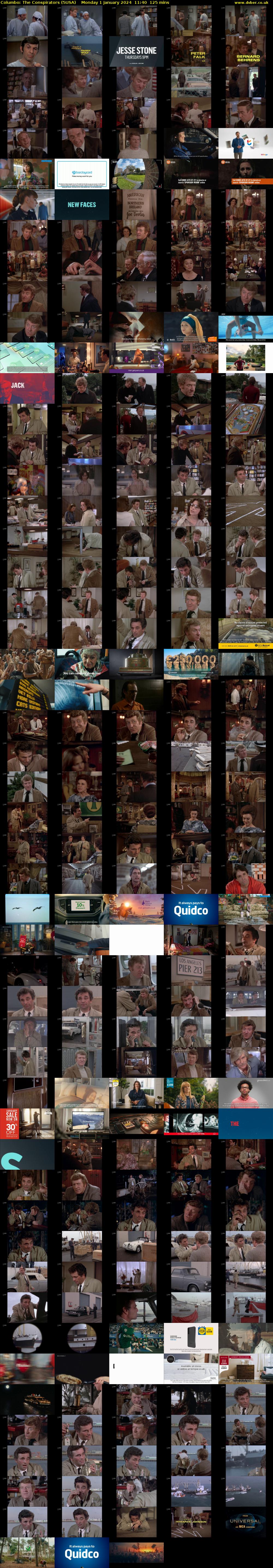 Columbo: the Conspirators (5USA) Monday 1 January 2024 11:40 - 13:45