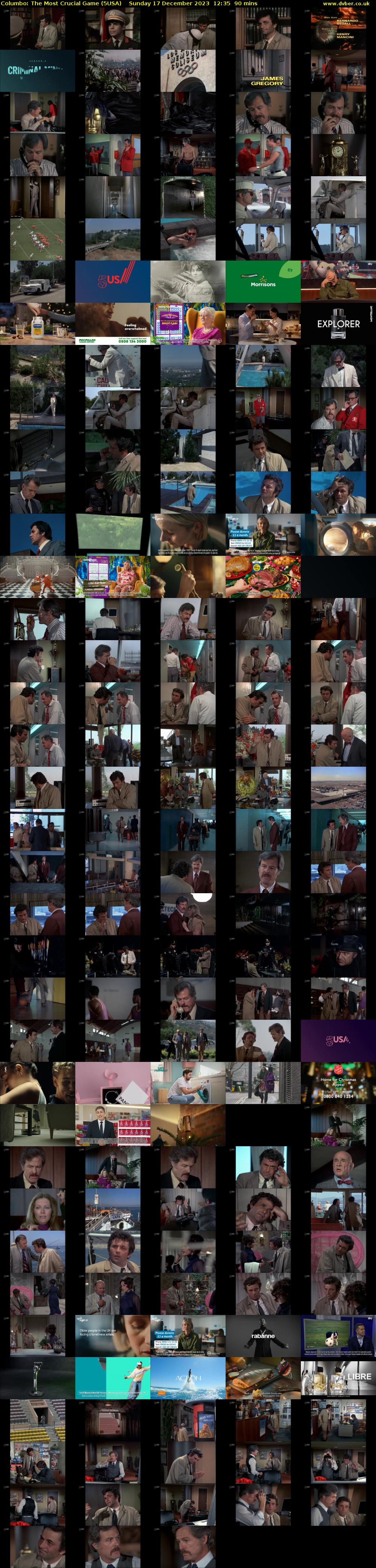 Columbo: the Most Crucial Game (5USA) Sunday 17 December 2023 12:35 - 14:05