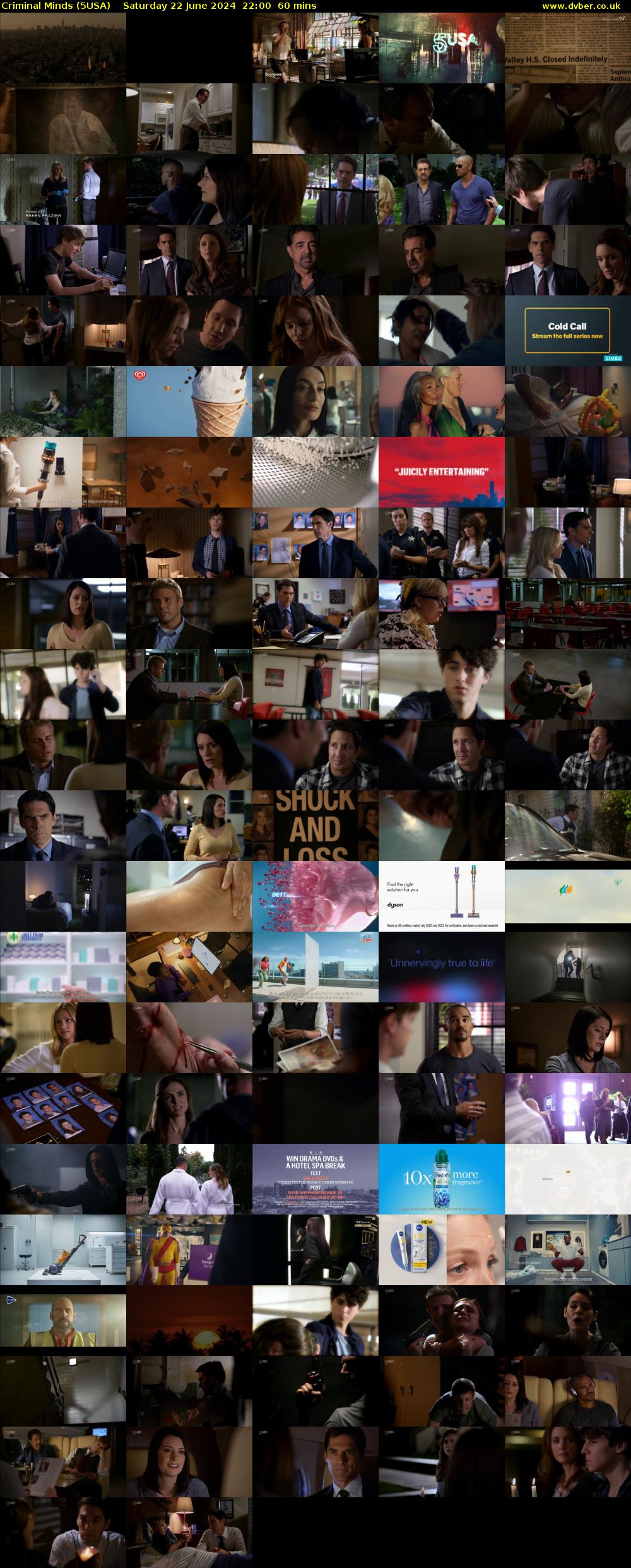 Criminal Minds (5USA) Saturday 22 June 2024 22:00 - 23:00