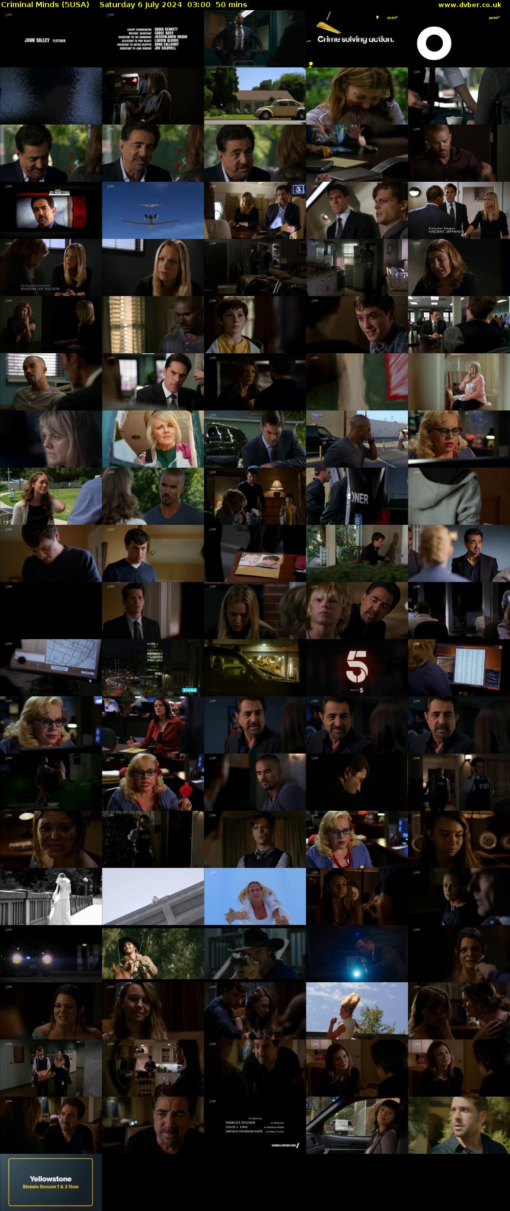 Criminal Minds (5USA) Saturday 6 July 2024 03:00 - 03:50