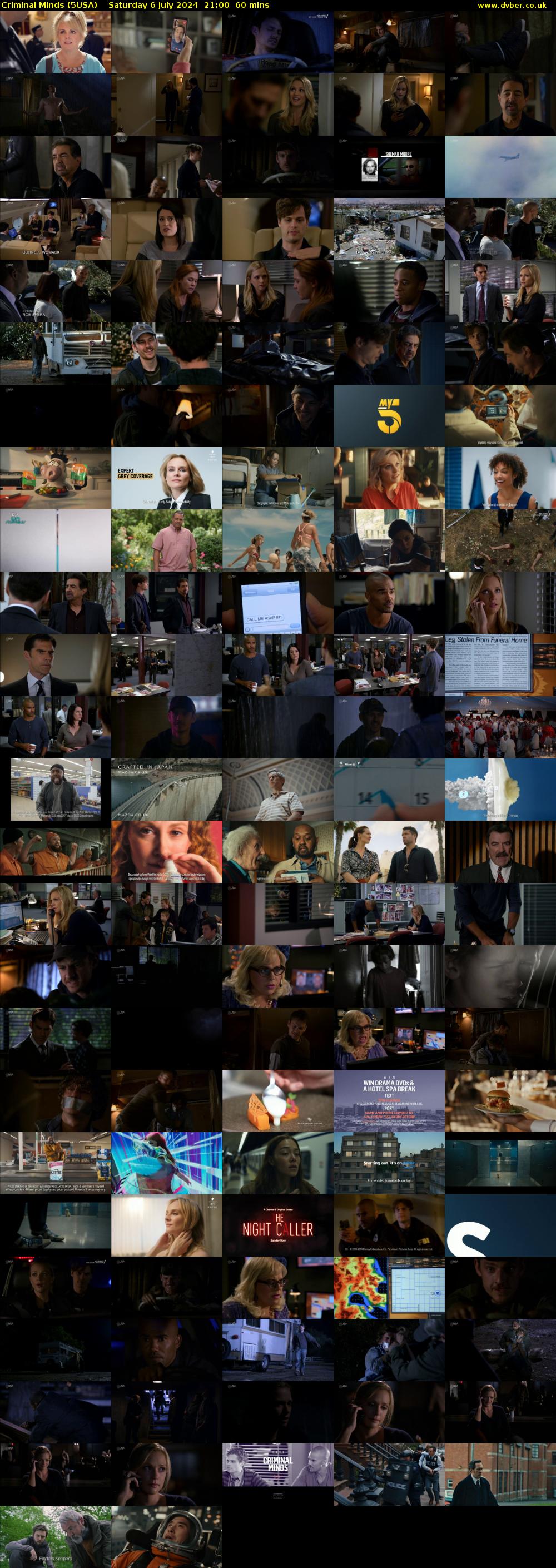Criminal Minds (5USA) Saturday 6 July 2024 21:00 - 22:00