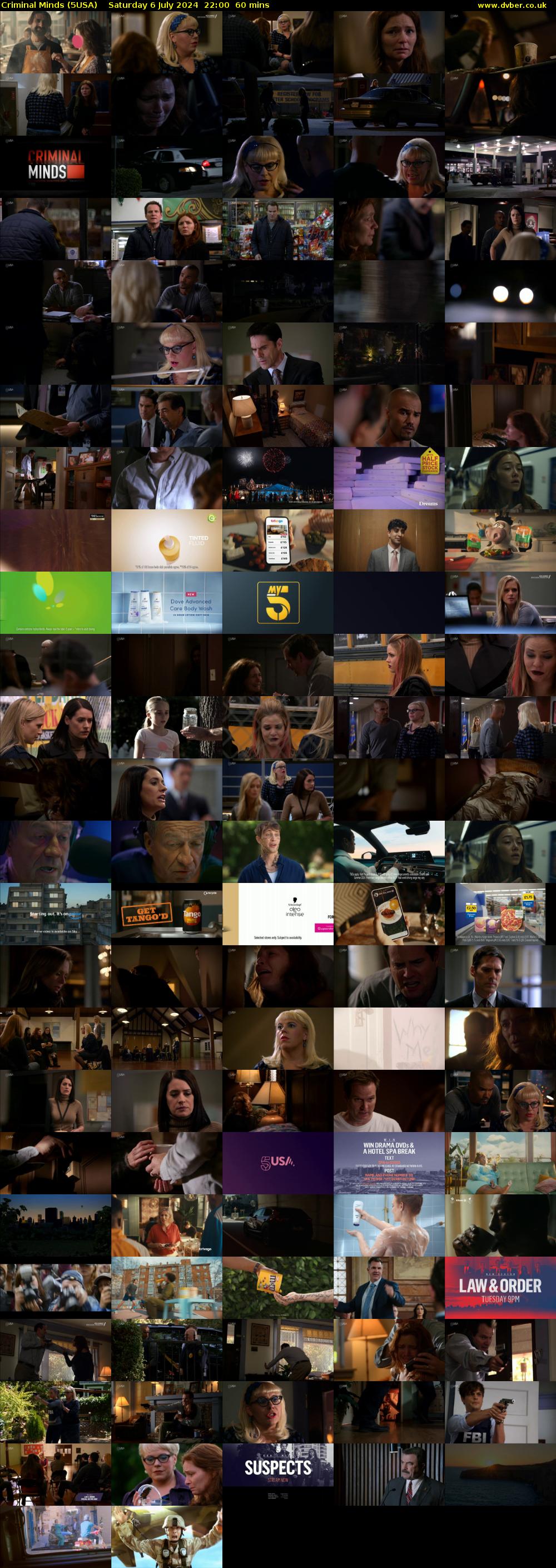 Criminal Minds (5USA) Saturday 6 July 2024 22:00 - 23:00