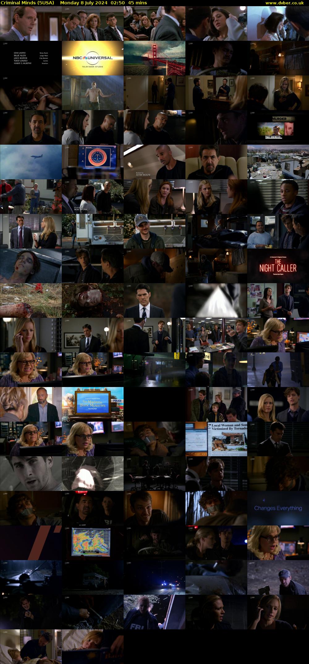 Criminal Minds (5USA) Monday 8 July 2024 02:50 - 03:35