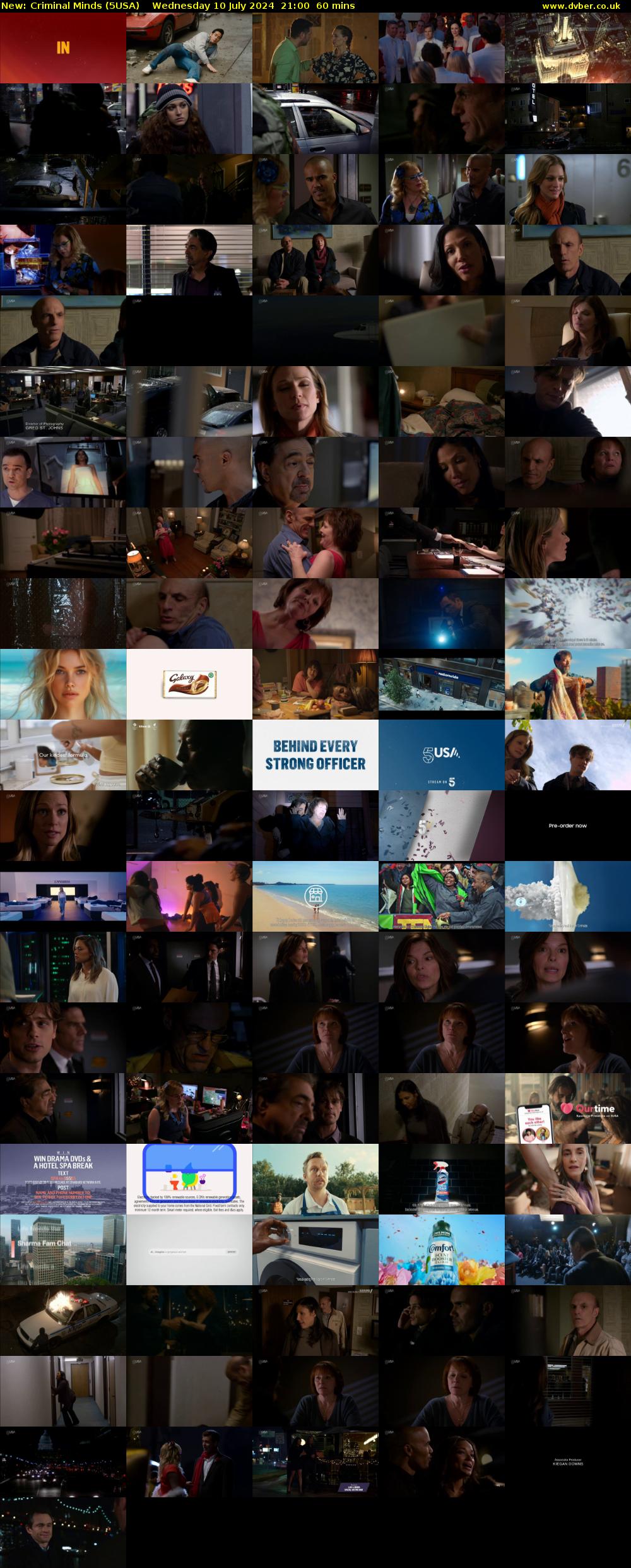 Criminal Minds (5USA) Wednesday 10 July 2024 21:00 - 22:00