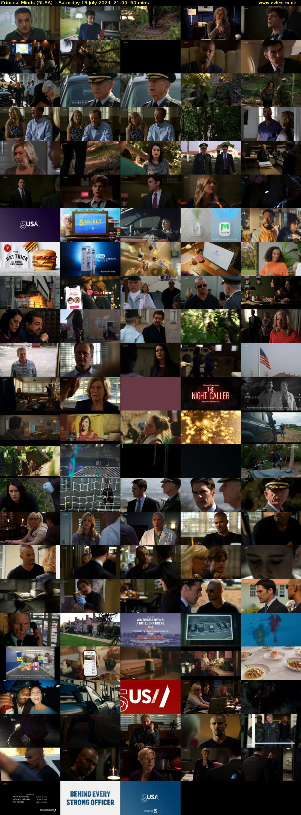 Criminal Minds (5USA) Saturday 13 July 2024 21:00 - 22:00