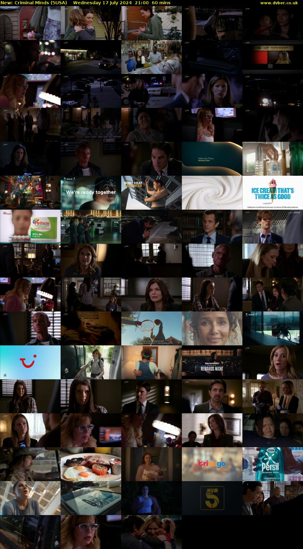 Criminal Minds (5USA) Wednesday 17 July 2024 21:00 - 22:00