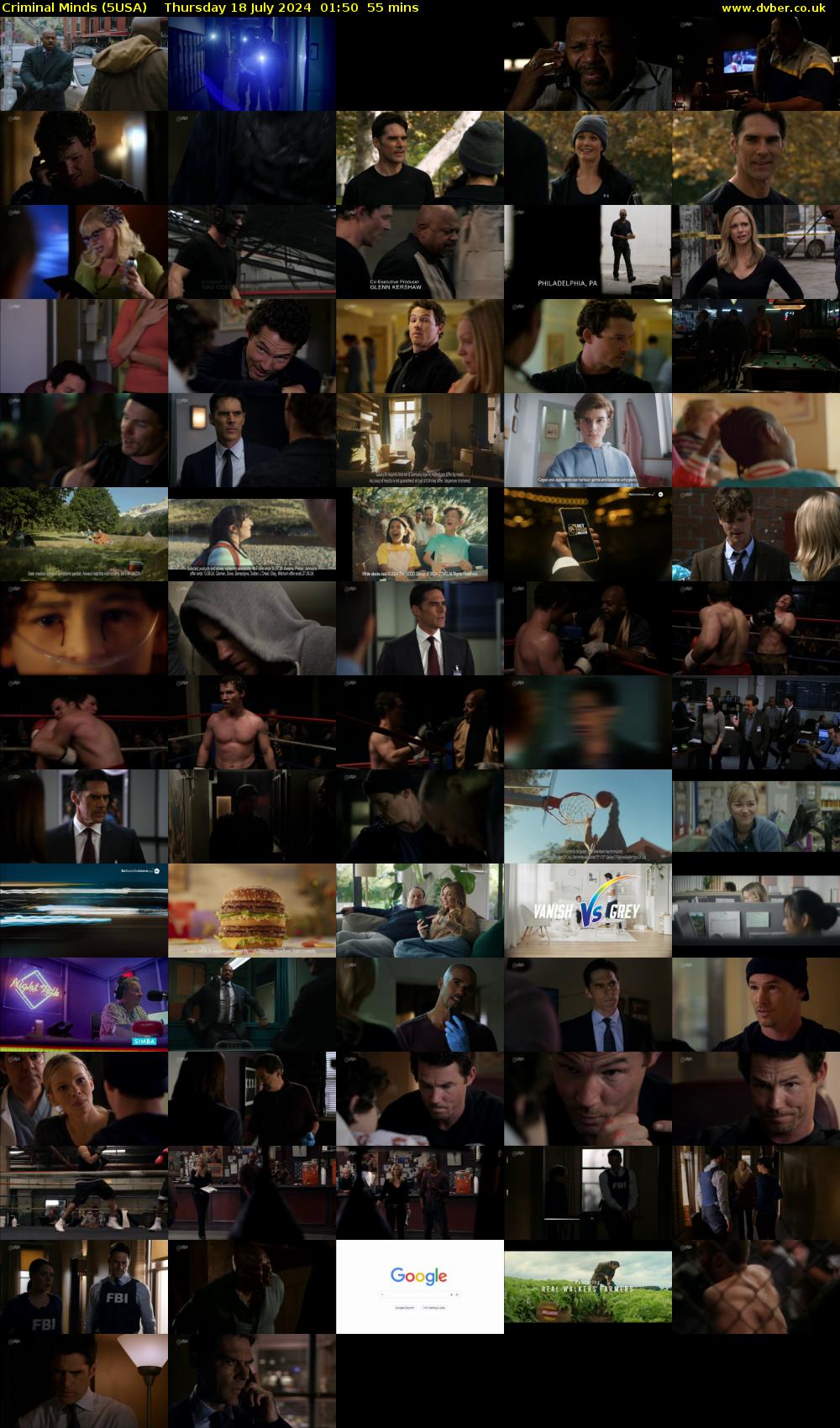 Criminal Minds (5USA) Thursday 18 July 2024 01:50 - 02:45