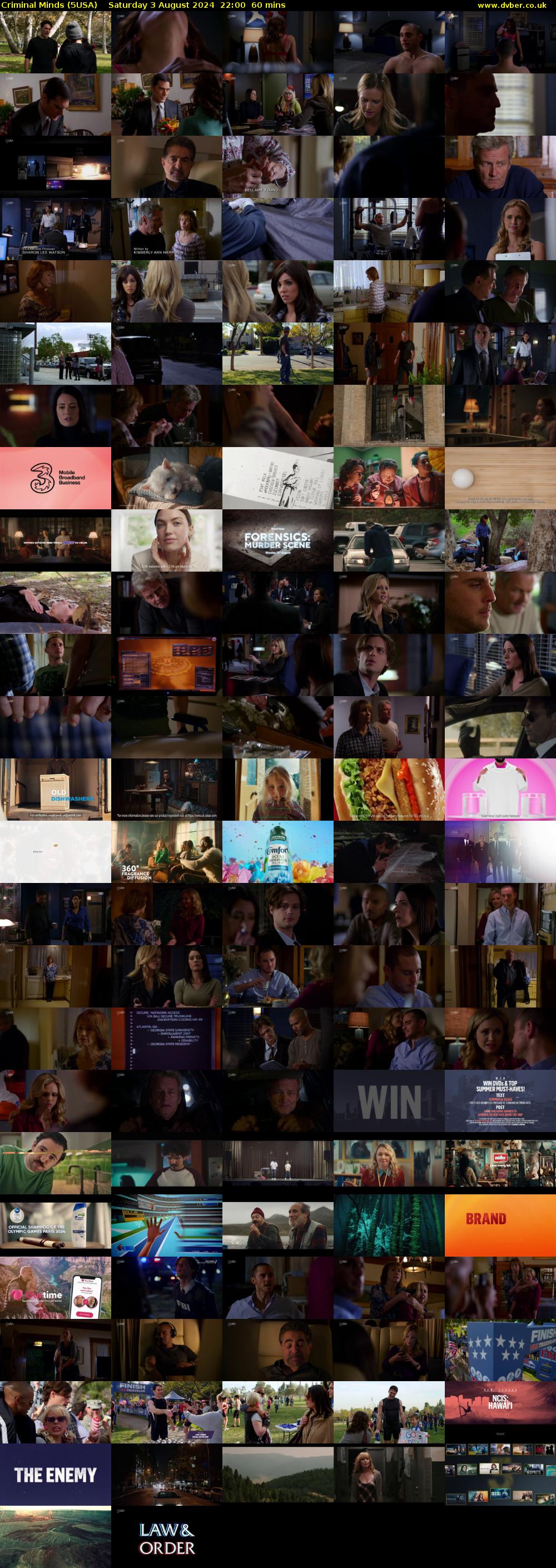 Criminal Minds (5USA) Saturday 3 August 2024 22:00 - 23:00