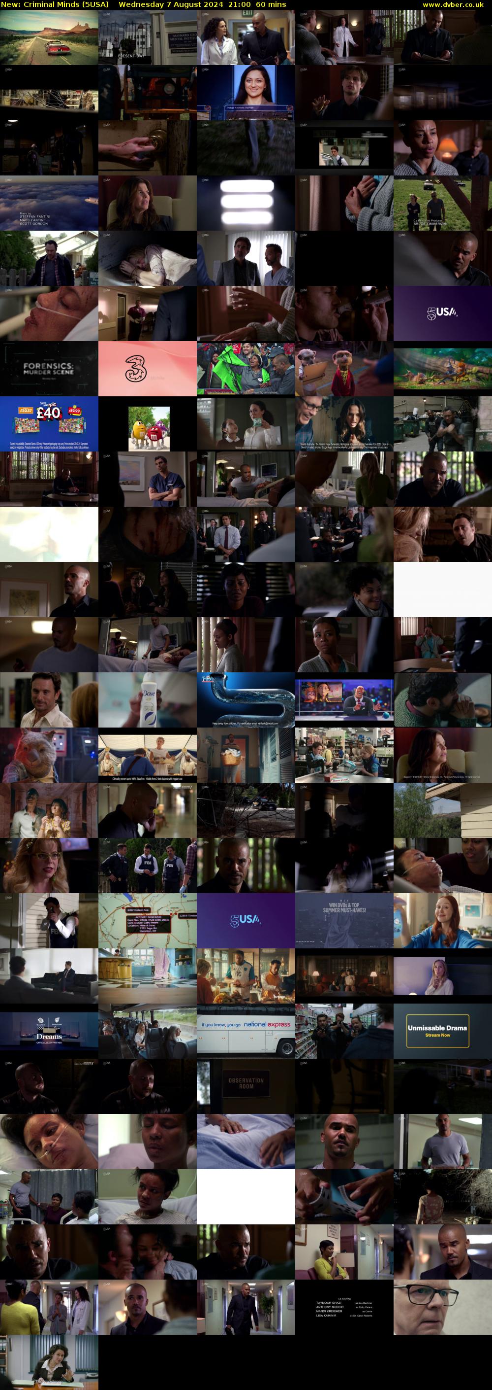 Criminal Minds (5USA) Wednesday 7 August 2024 21:00 - 22:00