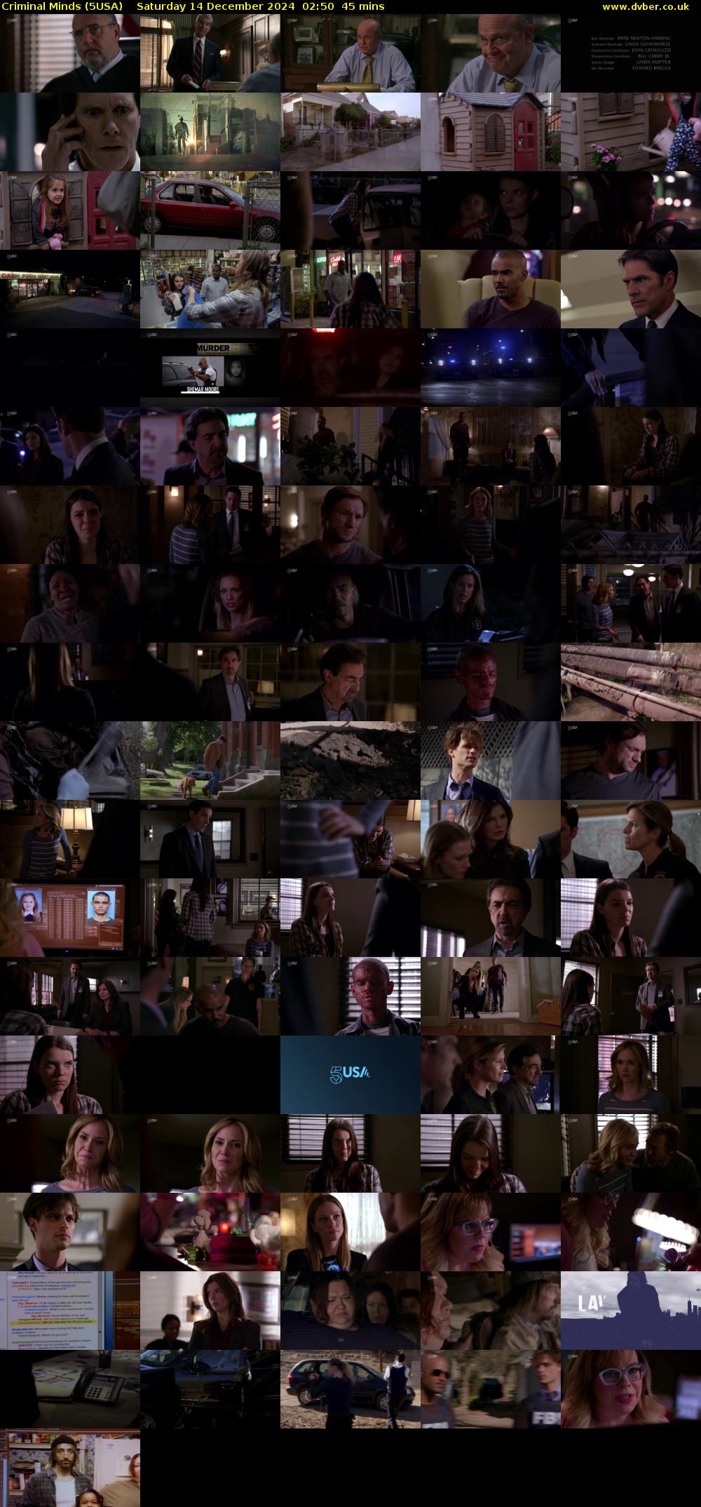 Criminal Minds (5USA) Saturday 14 December 2024 02:50 - 03:35