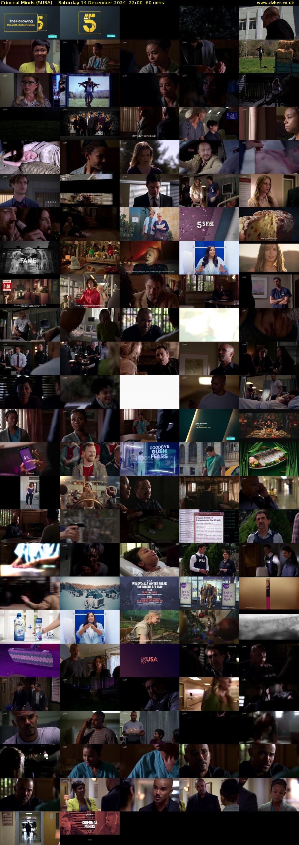 Criminal Minds (5USA) Saturday 14 December 2024 22:00 - 23:00
