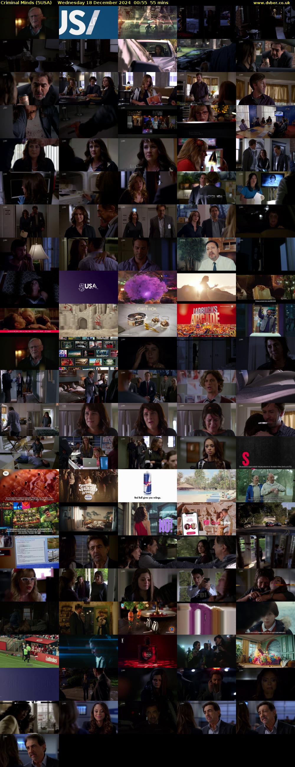 Criminal Minds (5USA) Wednesday 18 December 2024 00:55 - 01:50