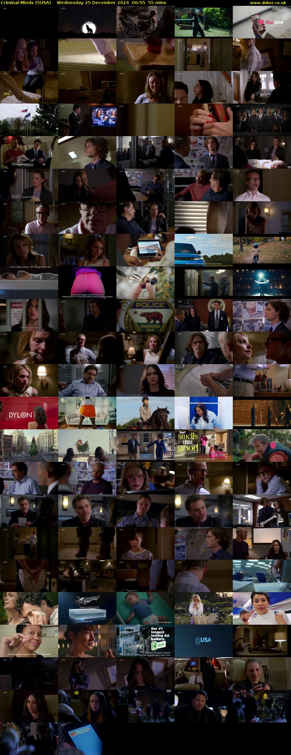 Criminal Minds (5USA) Wednesday 25 December 2024 00:55 - 01:50