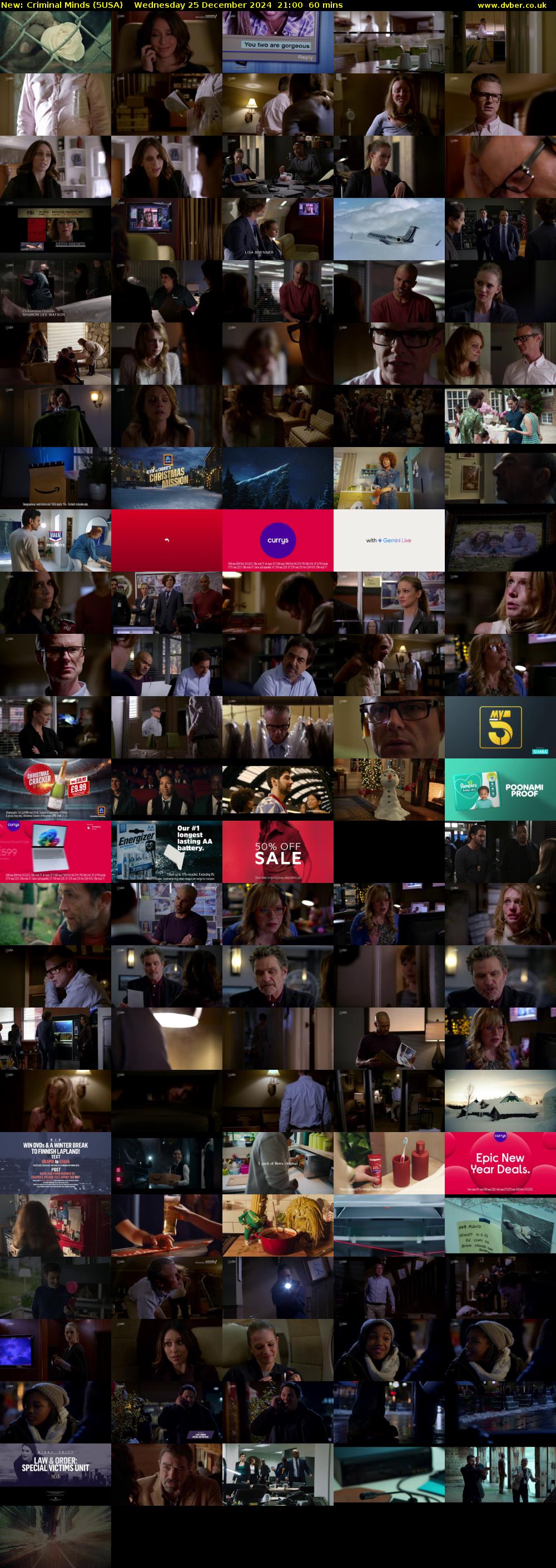 Criminal Minds (5USA) Wednesday 25 December 2024 21:00 - 22:00