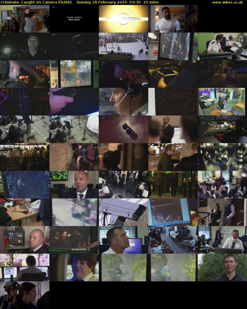 Criminals: Caught On Camera (5USA) Sunday 18 February 2024 03:35 - 04:00