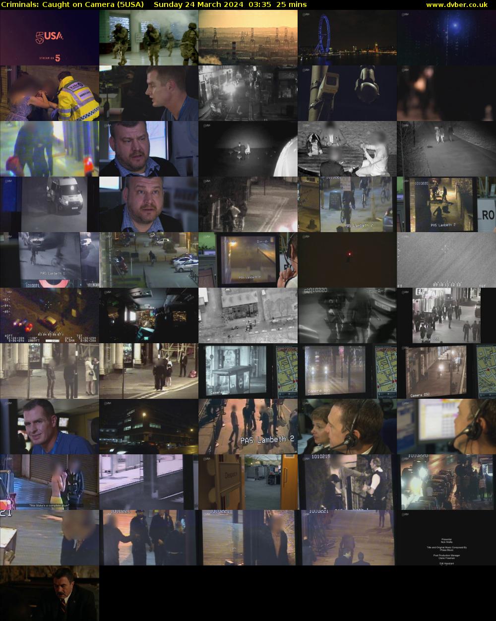 Criminals: Caught On Camera (5USA) Sunday 24 March 2024 03:35 - 04:00