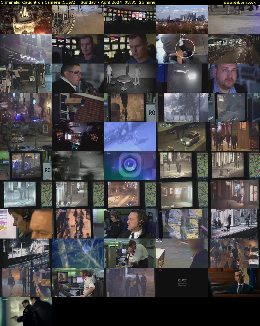 Criminals: Caught On Camera (5USA) Sunday 7 April 2024 03:35 - 04:00