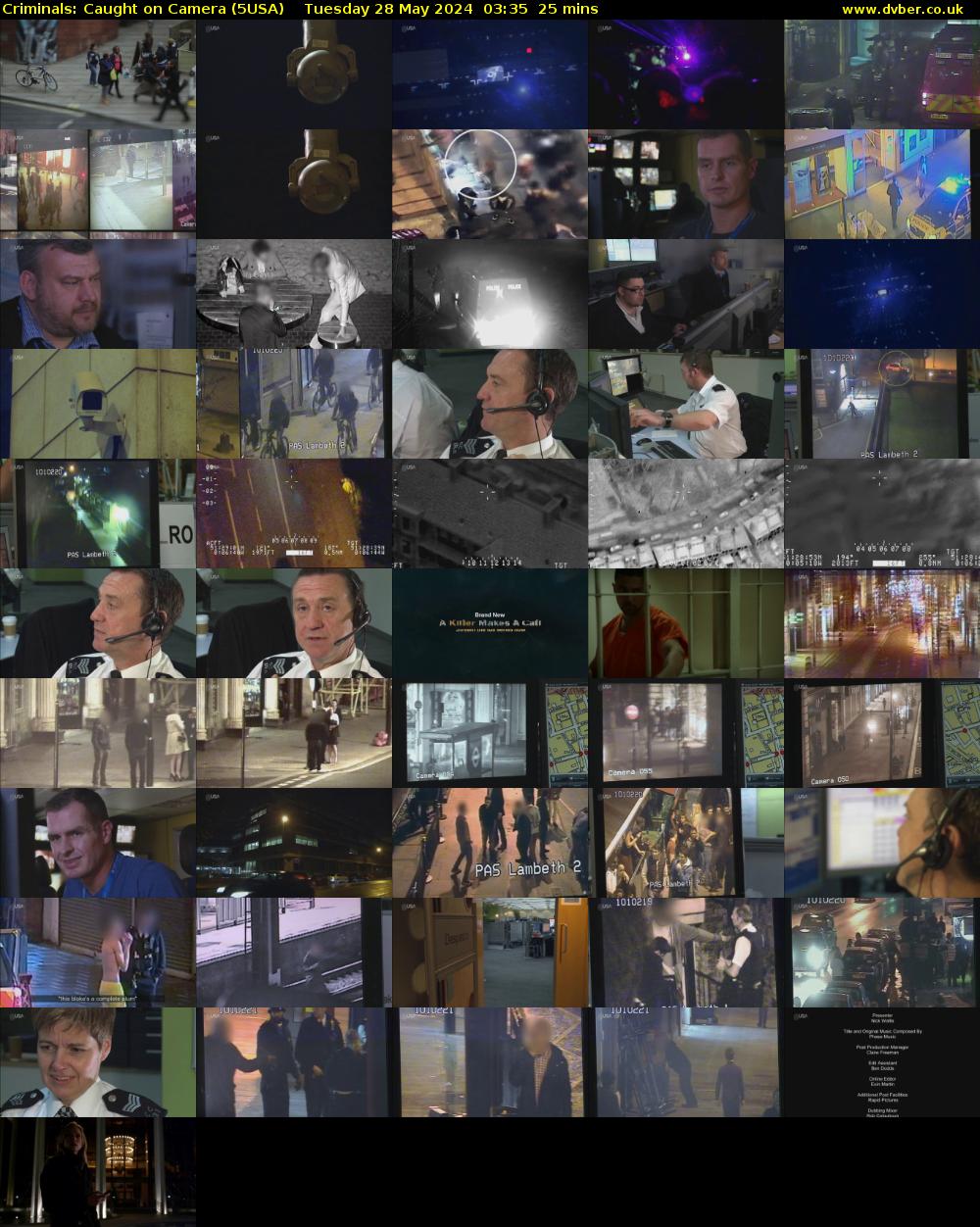 Criminals: Caught On Camera (5USA) Tuesday 28 May 2024 03:35 - 04:00