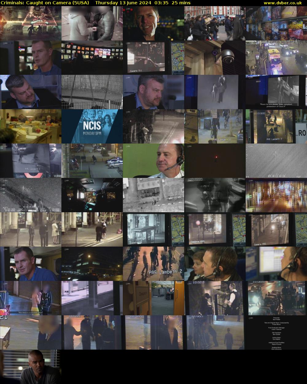 Criminals: Caught On Camera (5USA) Thursday 13 June 2024 03:35 - 04:00