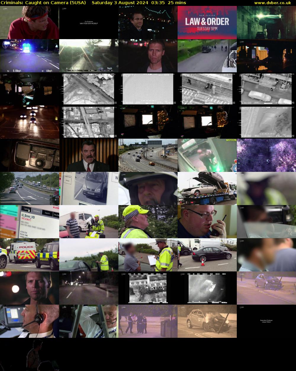 Criminals: Caught On Camera (5USA) Saturday 3 August 2024 03:35 - 04:00