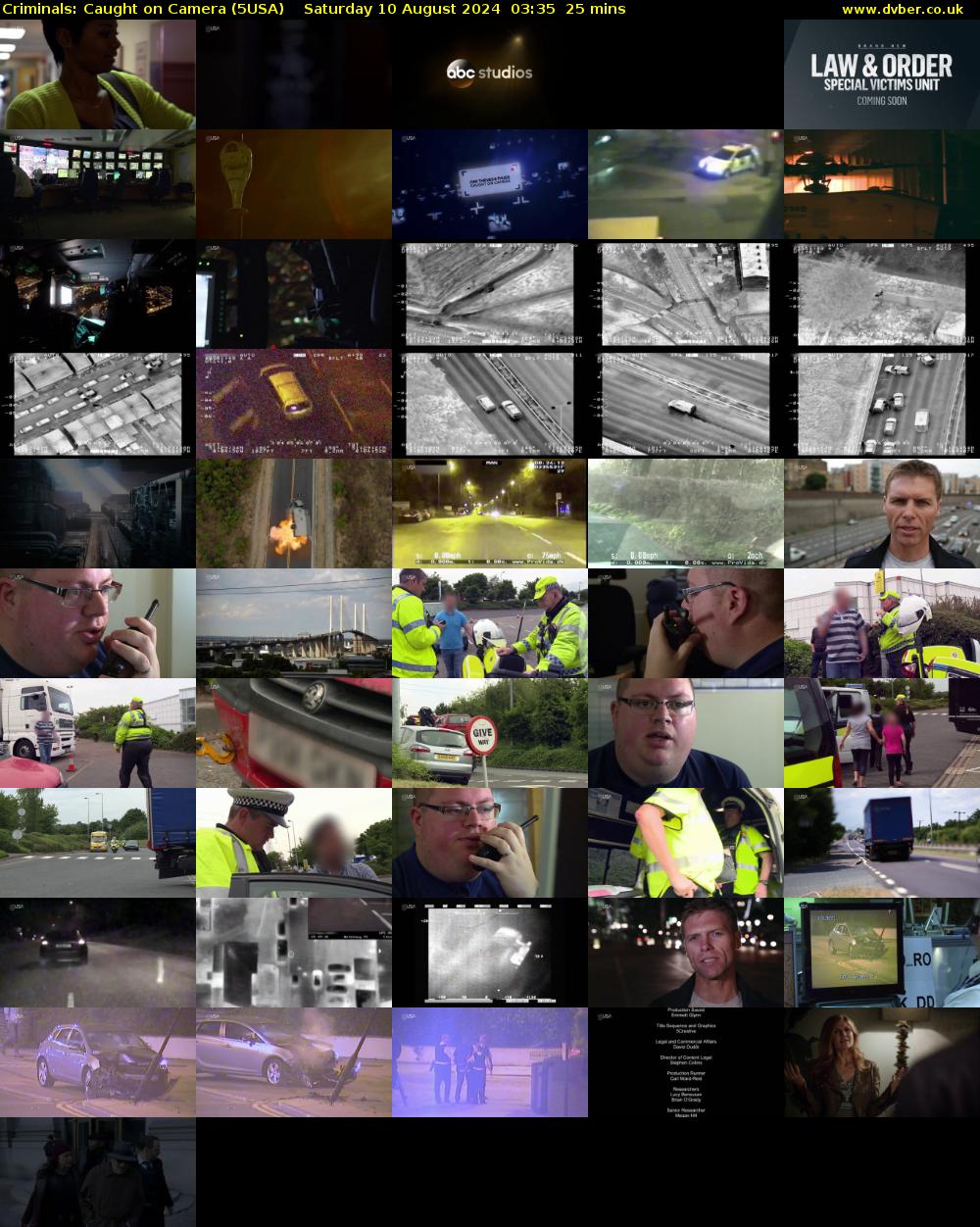 Criminals: Caught On Camera (5USA) Saturday 10 August 2024 03:35 - 04:00