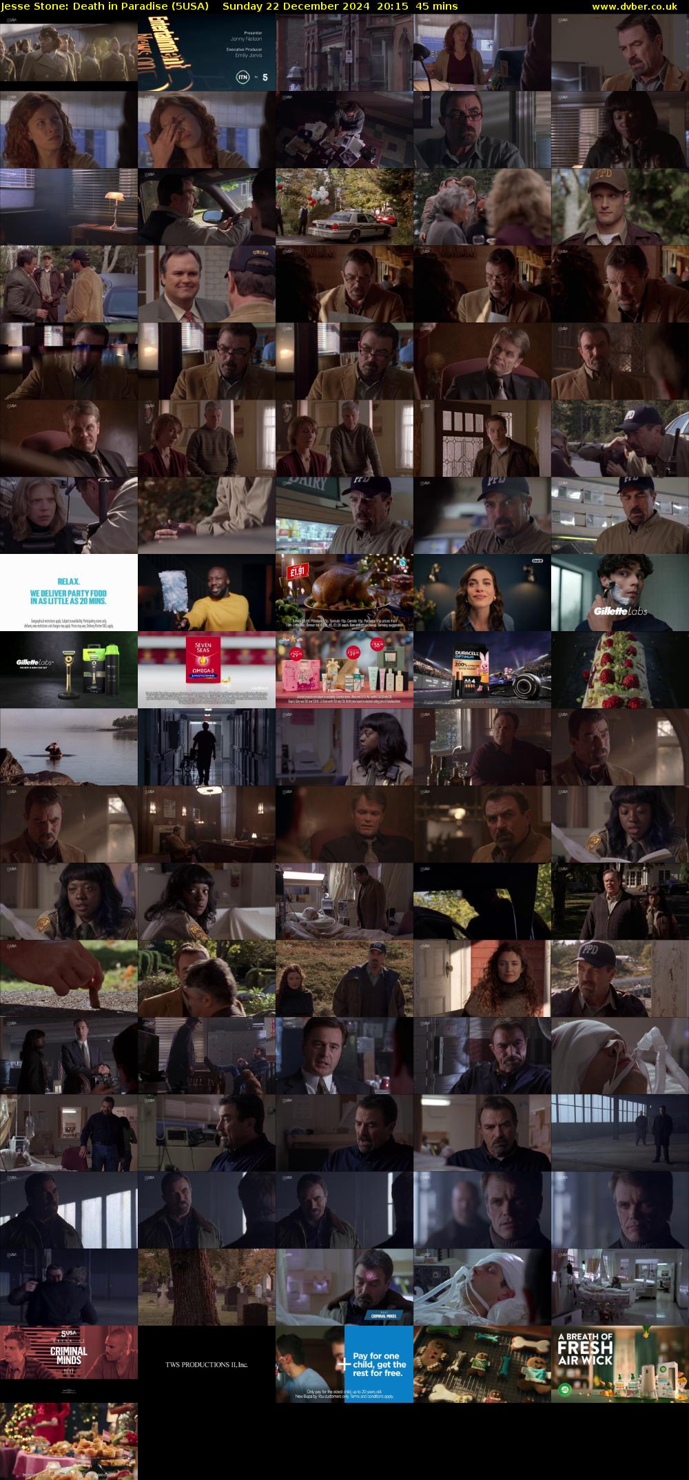 Jesse Stone: Death in Paradise (5USA) Sunday 22 December 2024 20:15 - 21:00