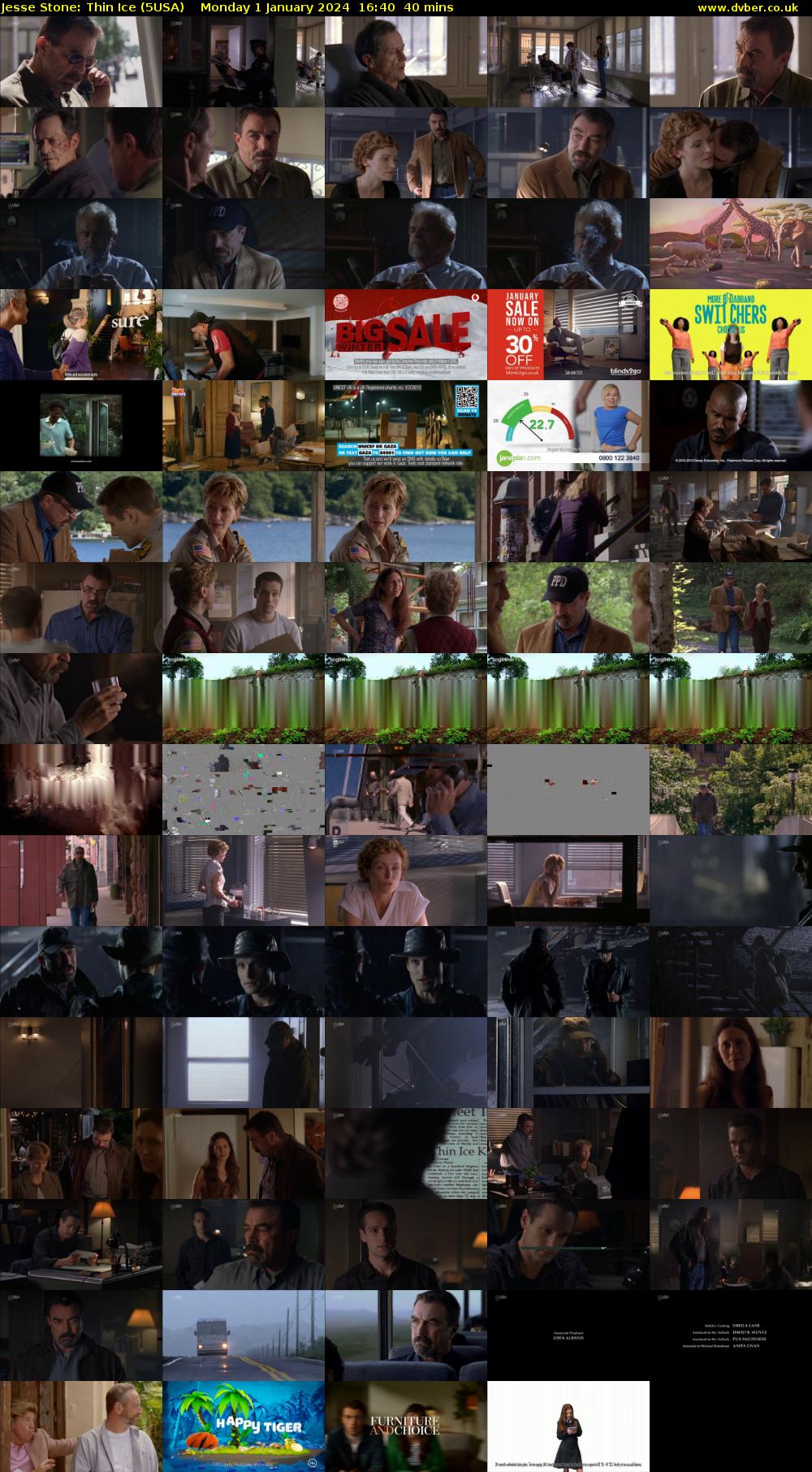 Jesse Stone: Thin Ice (5USA) Monday 1 January 2024 16:40 - 17:20
