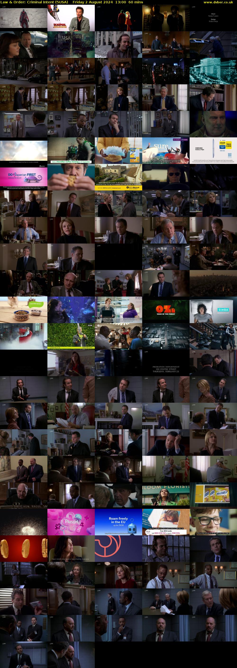 Law & Order: Criminal Intent (5USA) Friday 2 August 2024 13:00 - 14:00