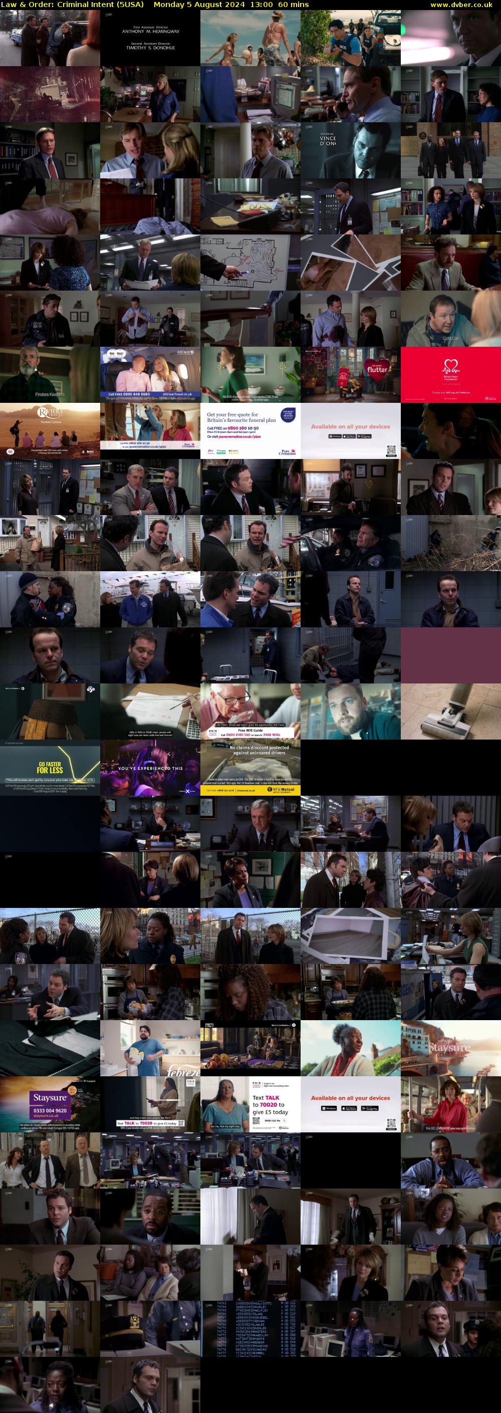 Law & Order: Criminal Intent (5USA) Monday 5 August 2024 13:00 - 14:00