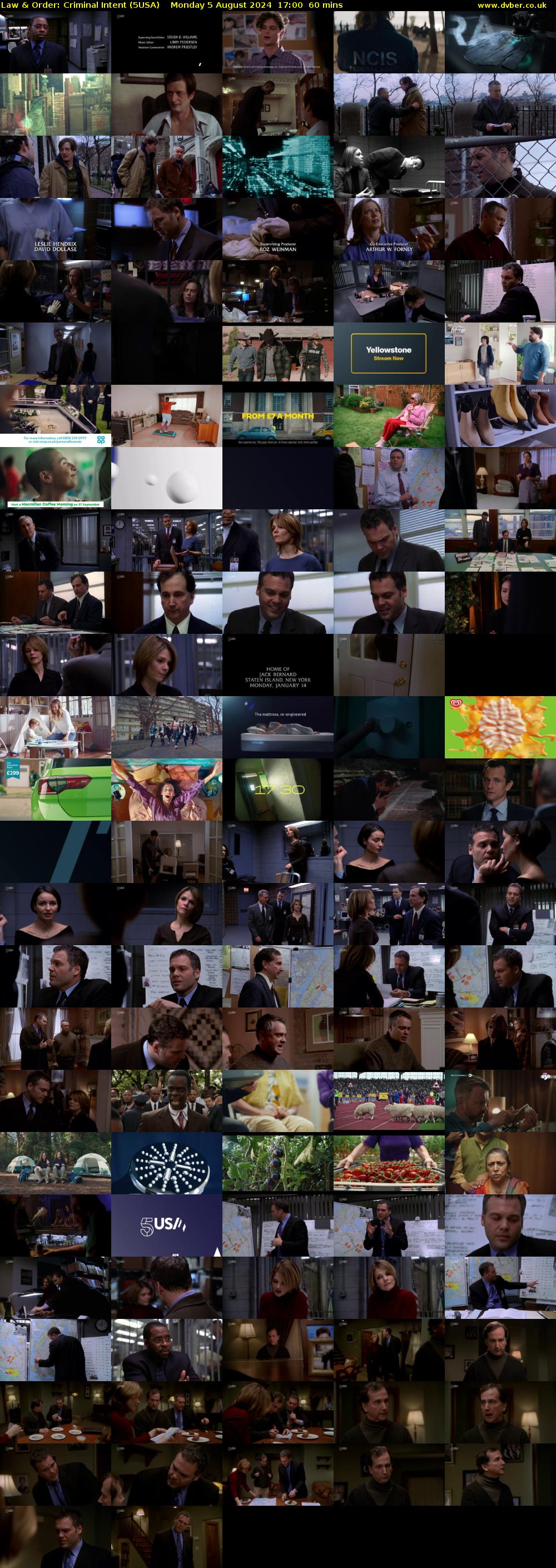 Law & Order: Criminal Intent (5USA) Monday 5 August 2024 17:00 - 18:00