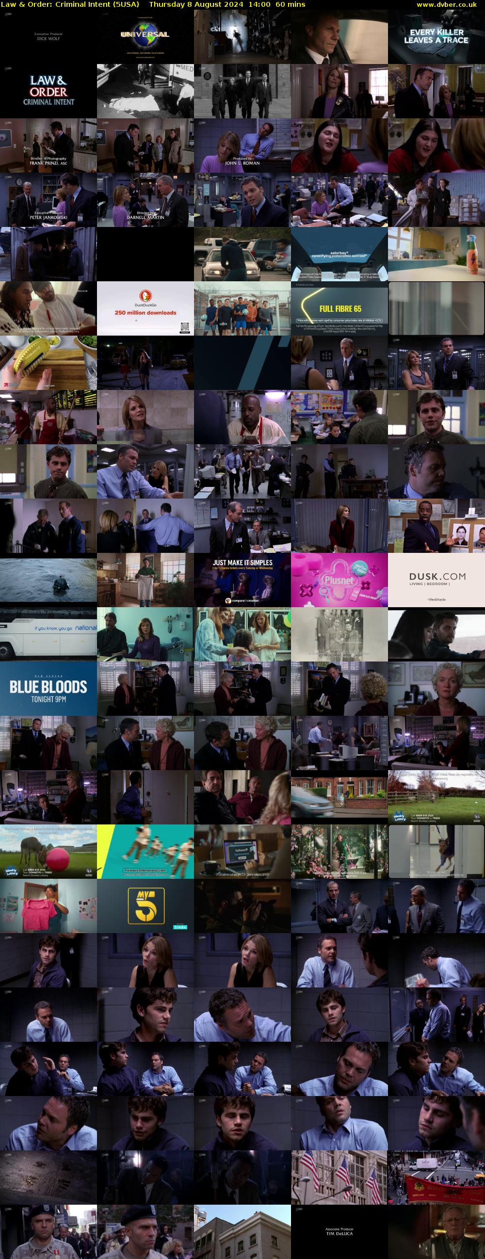 Law & Order: Criminal Intent (5USA) Thursday 8 August 2024 14:00 - 15:00
