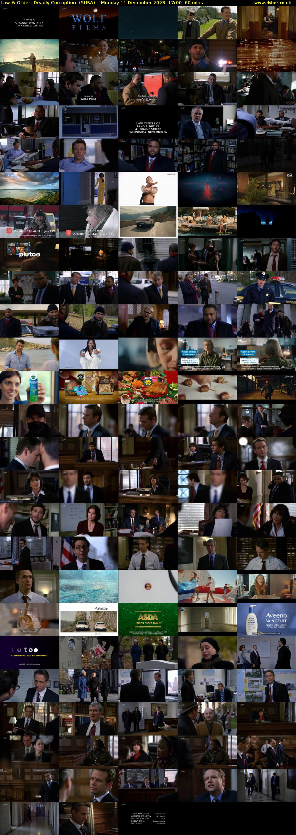 Law & Order: Deadly Corruption  (5USA) Monday 11 December 2023 17:00 - 18:00