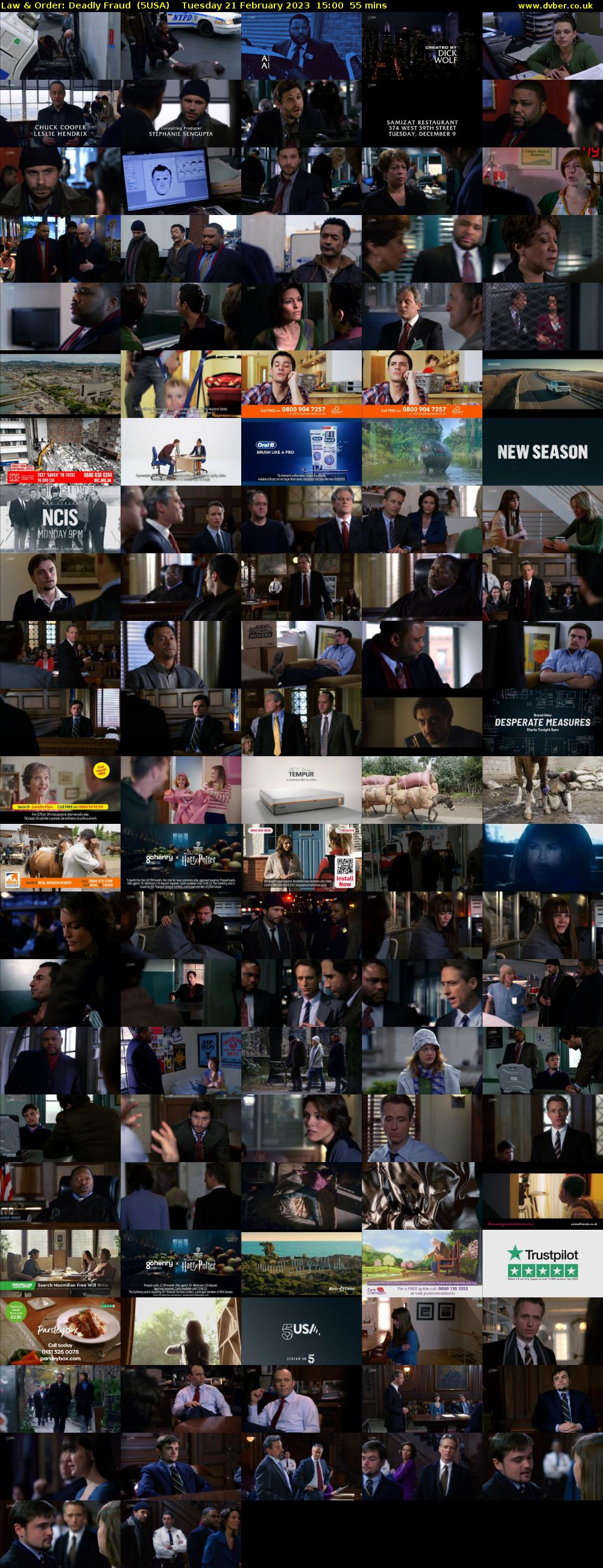 Law & Order: Deadly Fraud  (5USA) Tuesday 21 February 2023 15:00 - 15:55