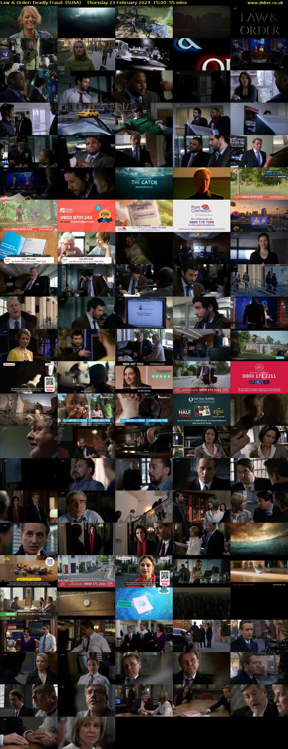 Law & Order: Deadly Fraud  (5USA) Thursday 23 February 2023 15:00 - 15:55