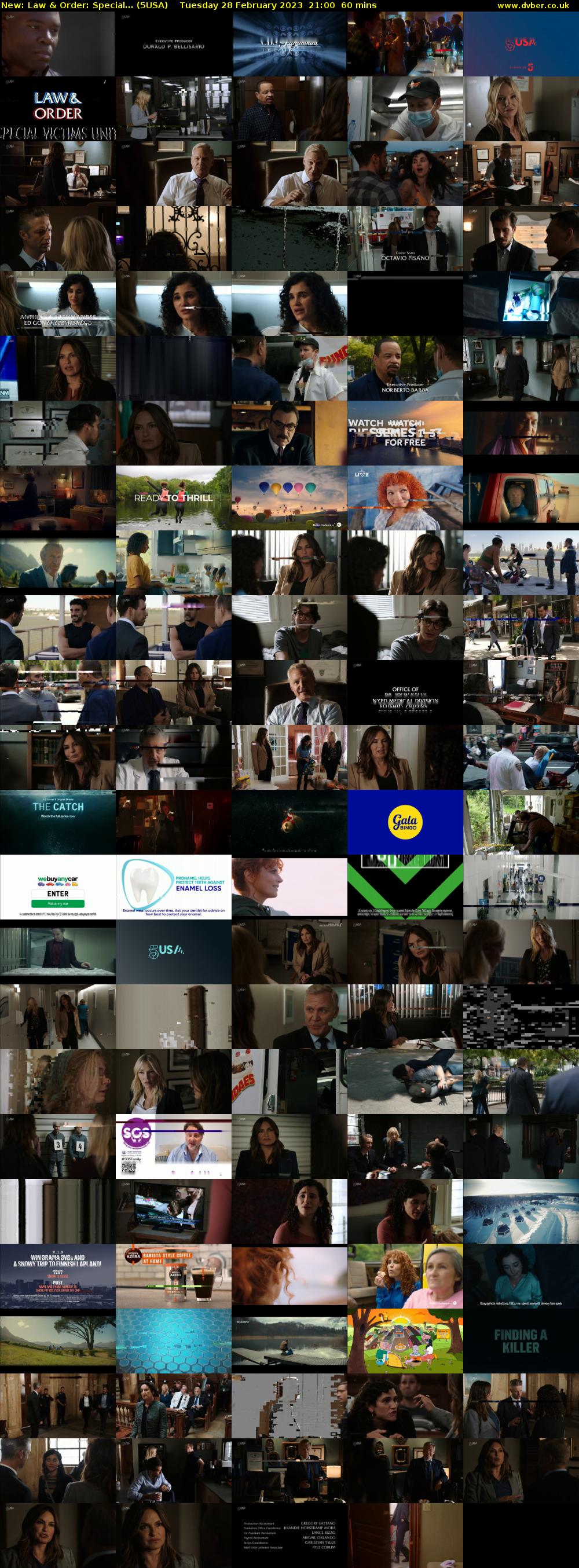 Law & Order: Special... (5USA) Tuesday 28 February 2023 21:00 - 22:00