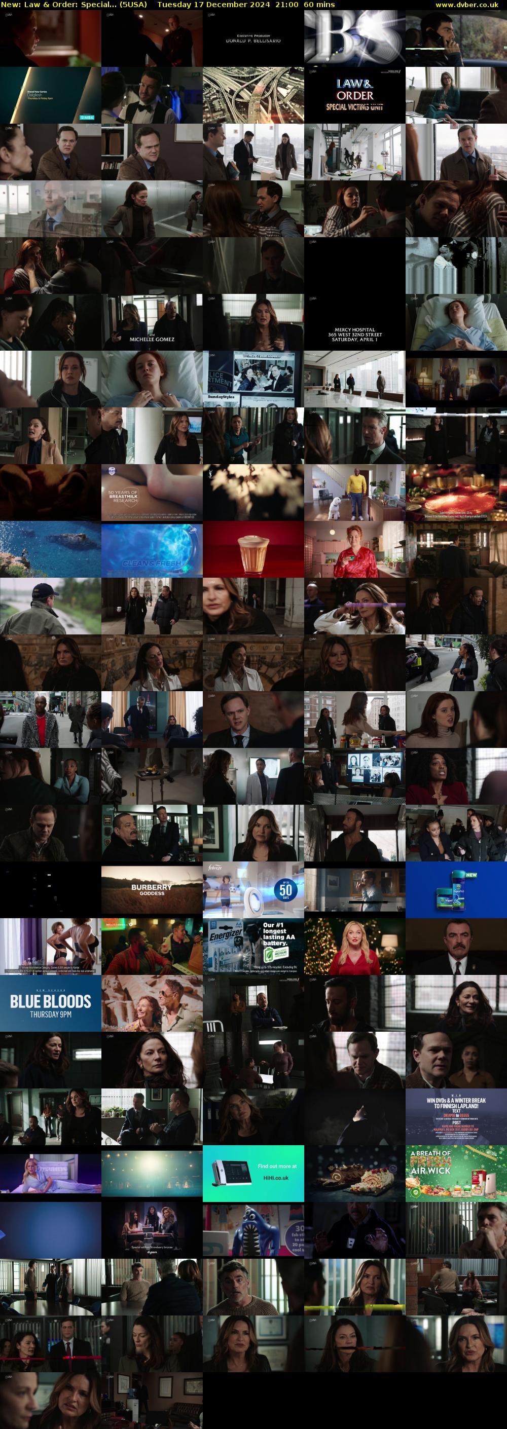 Law & Order: Special... (5USA) Tuesday 17 December 2024 21:00 - 22:00