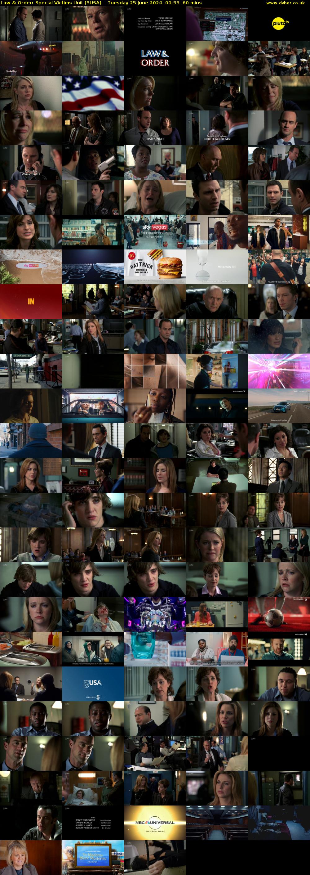 Law & Order: Special Victims Unit (5USA) Tuesday 25 June 2024 00:55 - 01:55