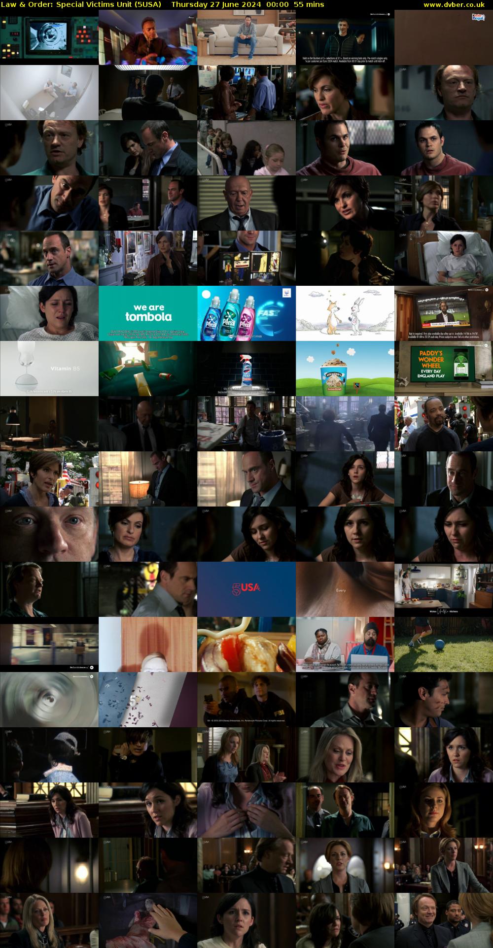 Law & Order: Special Victims Unit (5USA) Thursday 27 June 2024 00:00 - 00:55