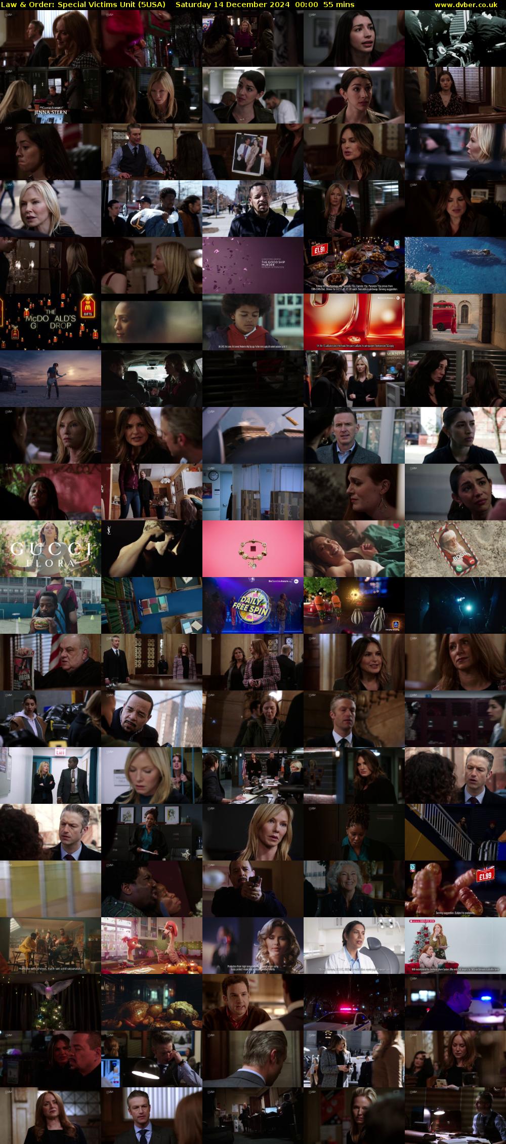Law & Order: Special Victims Unit (5USA) Saturday 14 December 2024 00:00 - 00:55