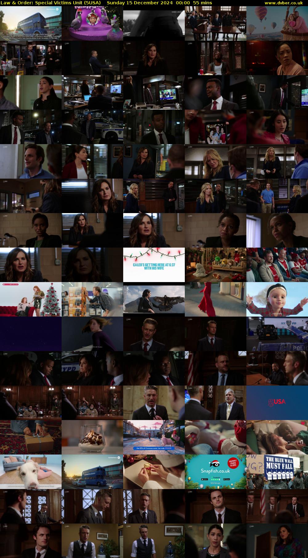 Law & Order: Special Victims Unit (5USA) Sunday 15 December 2024 00:00 - 00:55