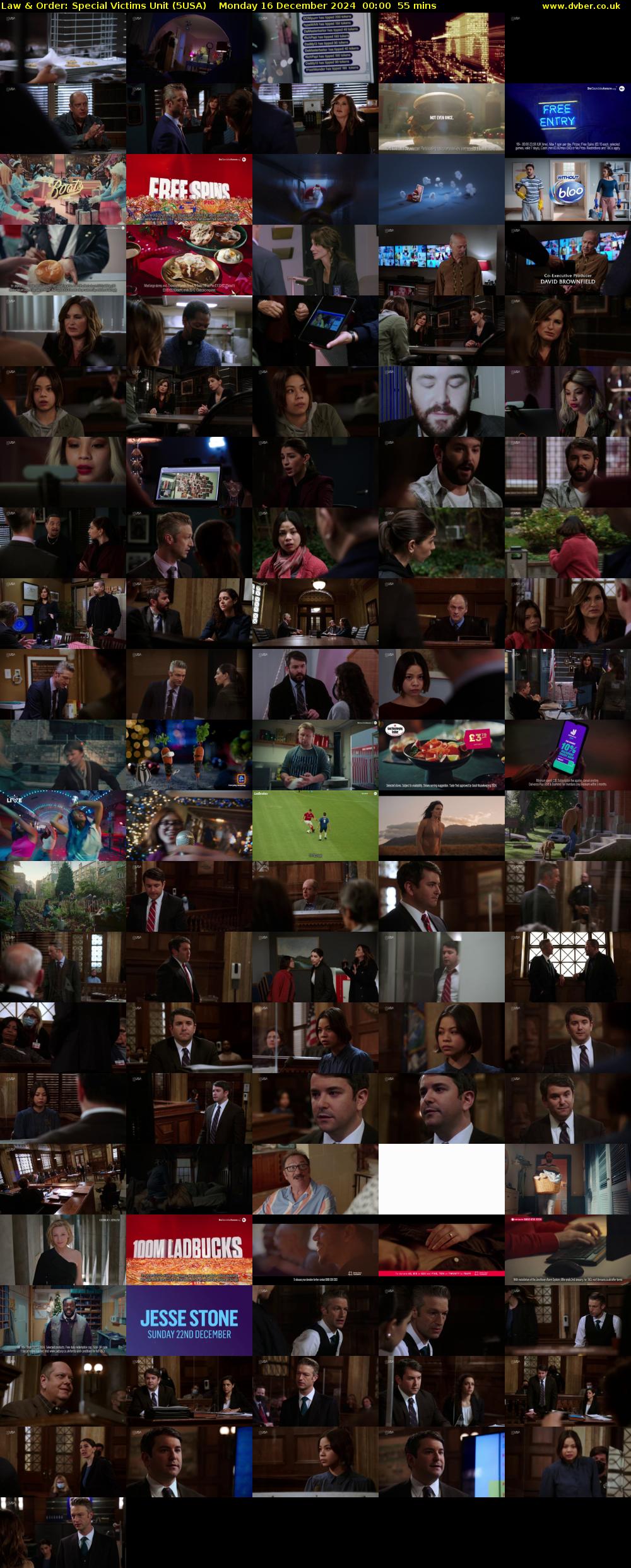 Law & Order: Special Victims Unit (5USA) Monday 16 December 2024 00:00 - 00:55