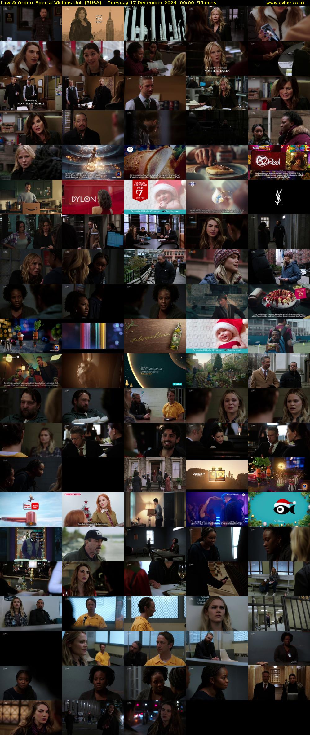 Law & Order: Special Victims Unit (5USA) Tuesday 17 December 2024 00:00 - 00:55