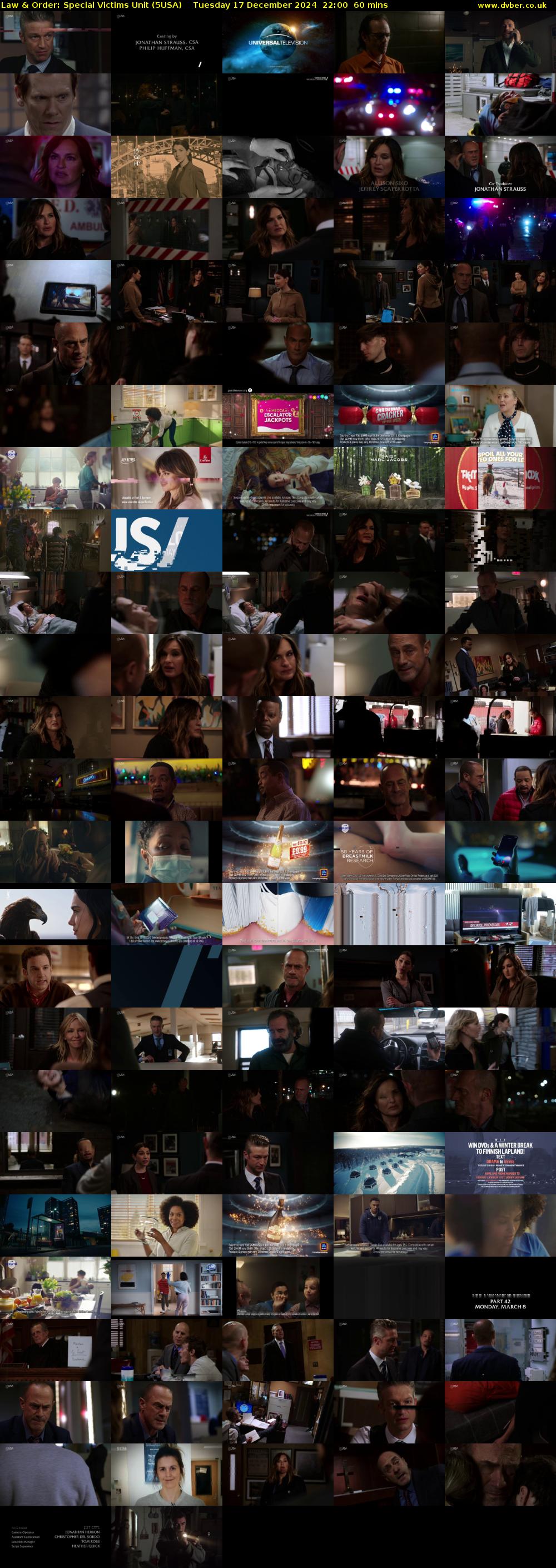 Law & Order: Special Victims Unit (5USA) Tuesday 17 December 2024 22:00 - 23:00