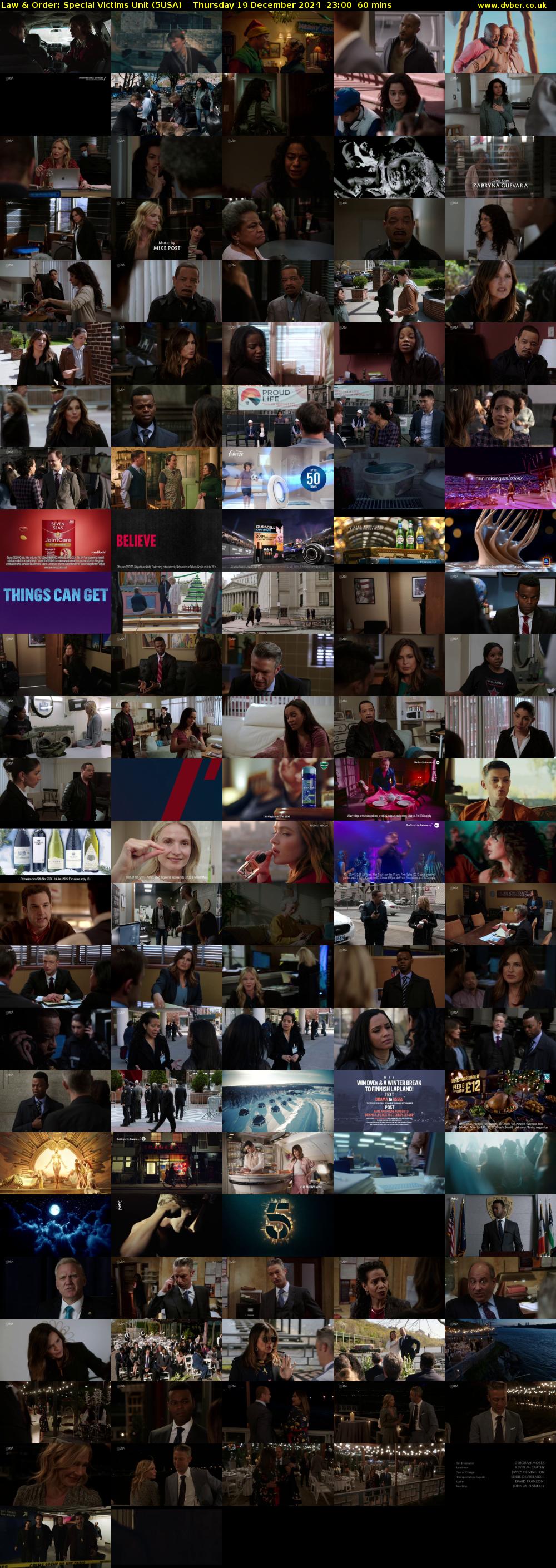 Law & Order: Special Victims Unit (5USA) Thursday 19 December 2024 23:00 - 00:00