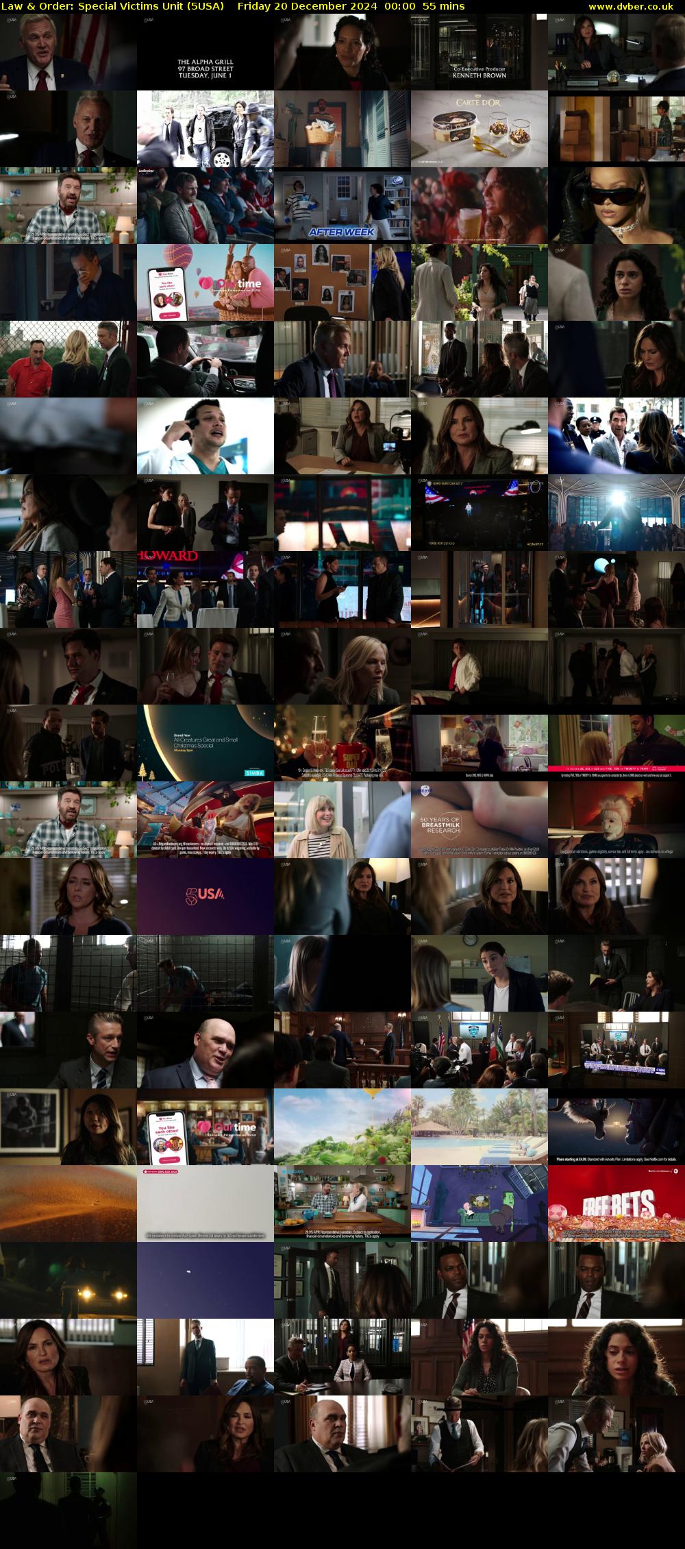 Law & Order: Special Victims Unit (5USA) Friday 20 December 2024 00:00 - 00:55