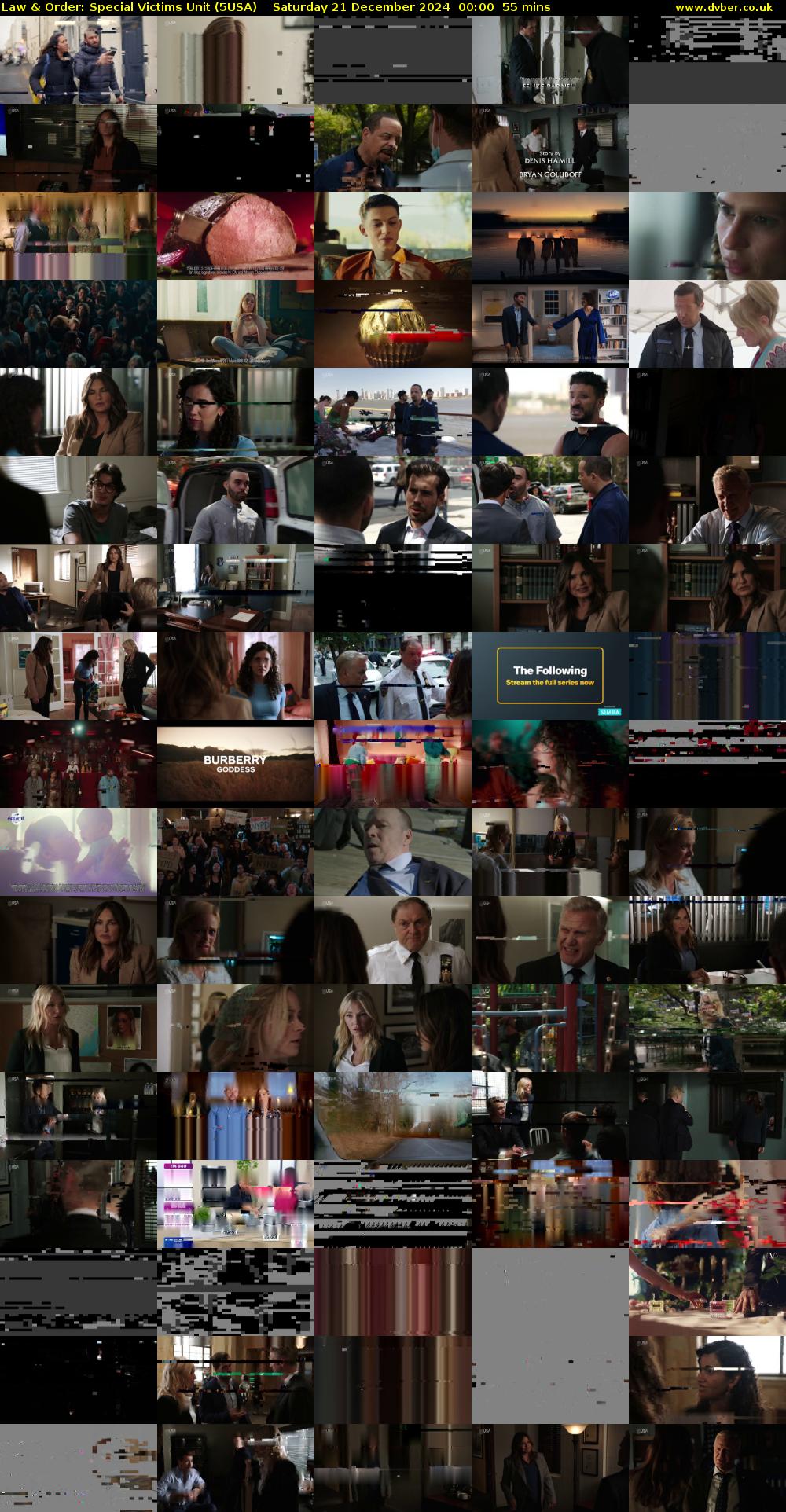 Law & Order: Special Victims Unit (5USA) Saturday 21 December 2024 00:00 - 00:55
