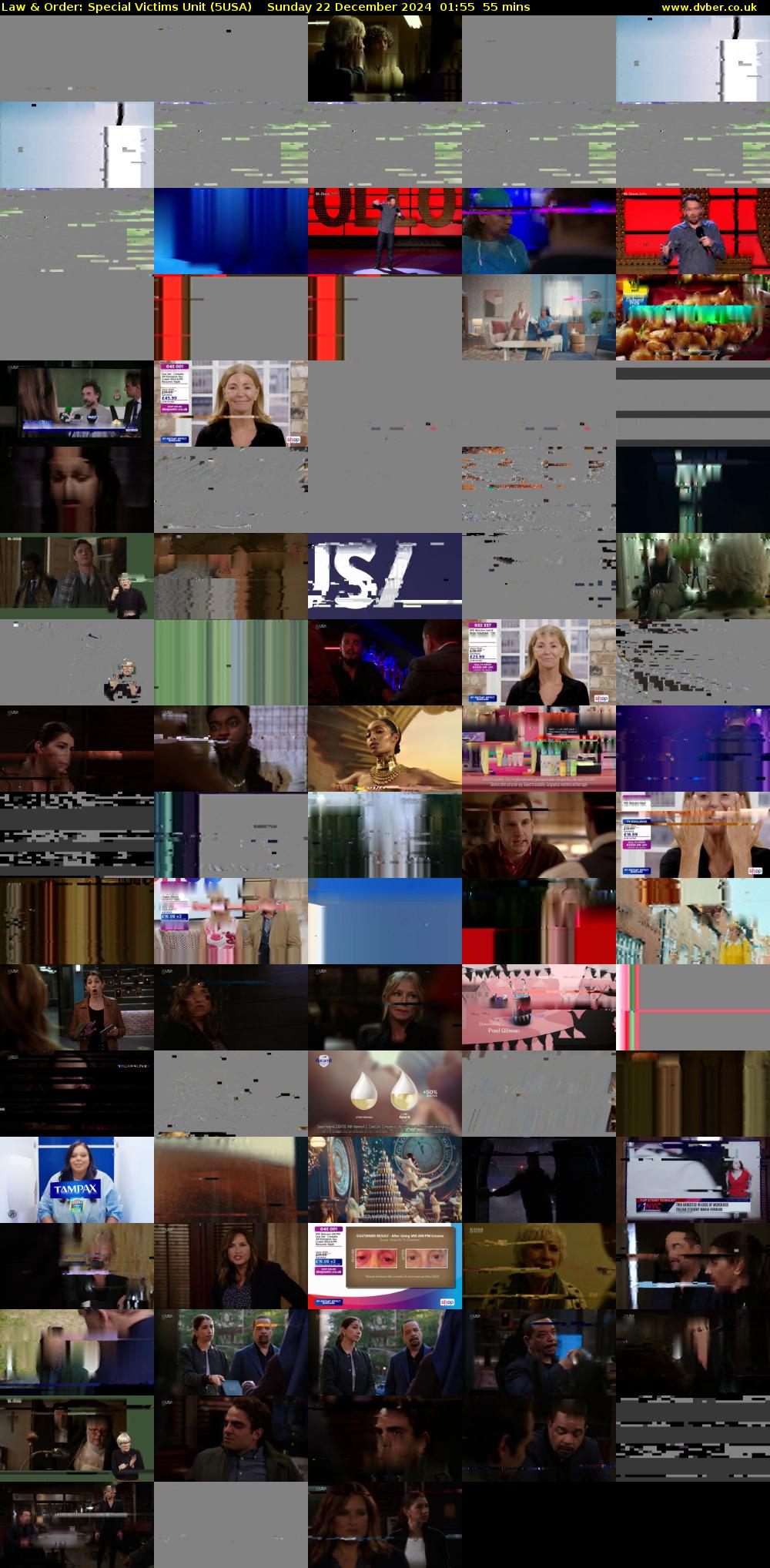 Law & Order: Special Victims Unit (5USA) Sunday 22 December 2024 01:55 - 02:50
